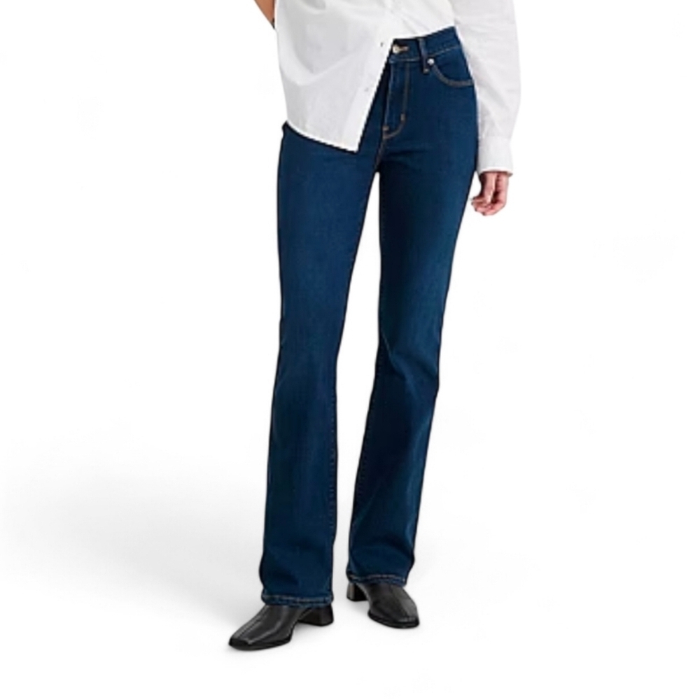 Levi's 515 Nouveau Boot Cut Jeans In Indigo Blue Women's Size 12